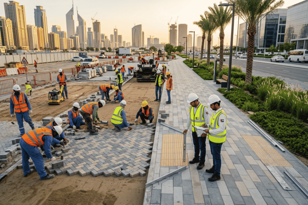 Pedestrian Walkway & Footpath Paving